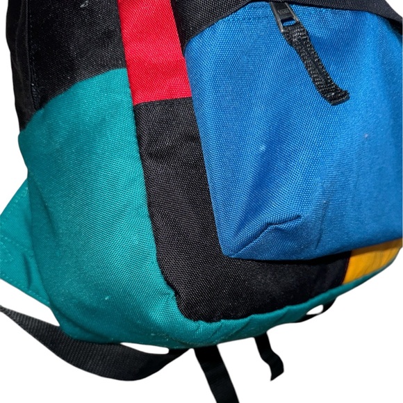 Vans Off The Wall Realm Colorblock Patchwork Medium Size Backpack Book Pockets - Picture 6 of 12